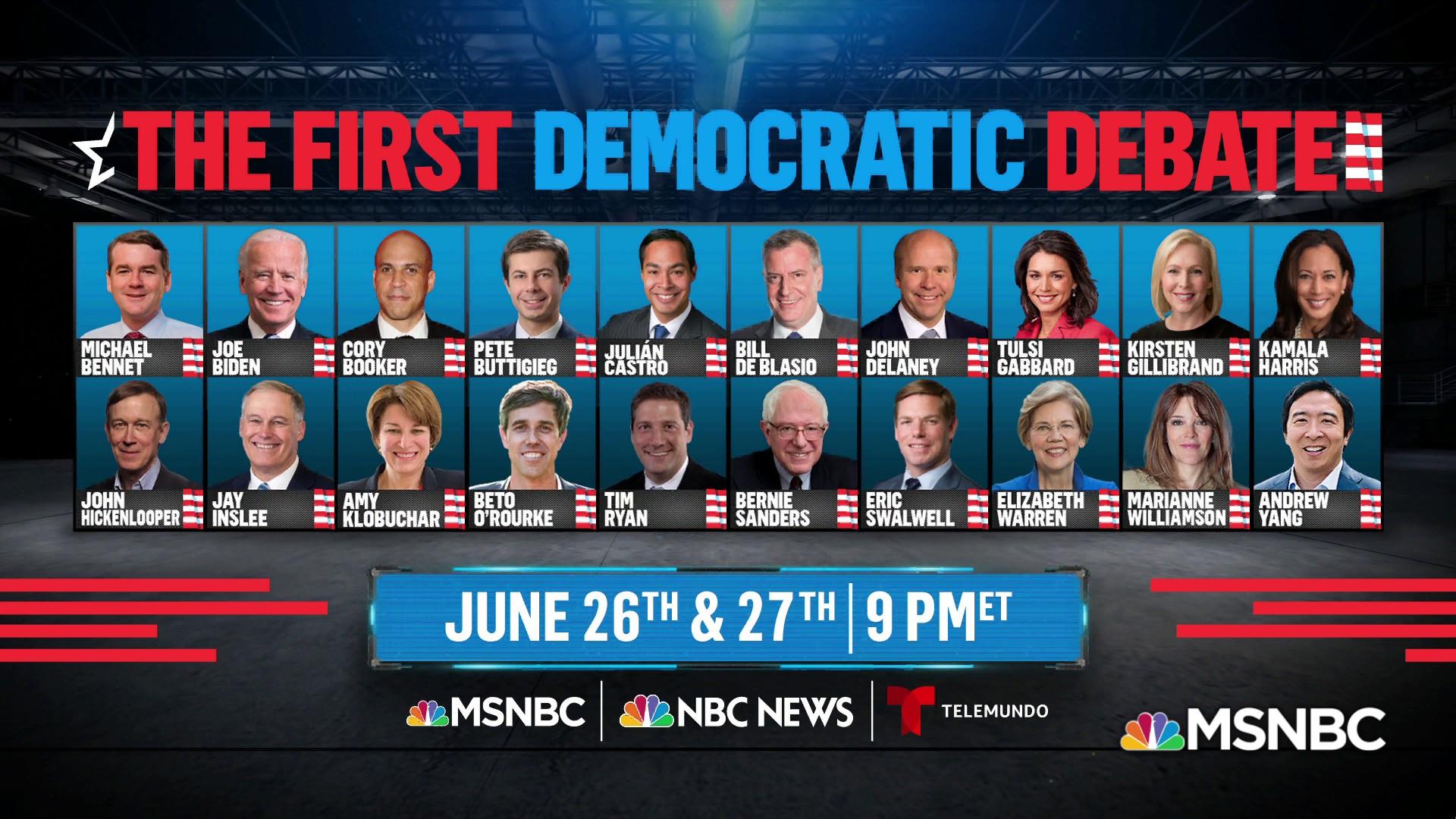 Image result for first democratic debate