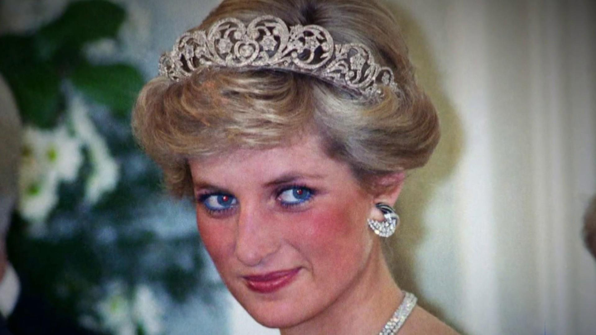 Princess Diana Hair Strand Speck Lock Piece Relic Royal Queen Photo Display 