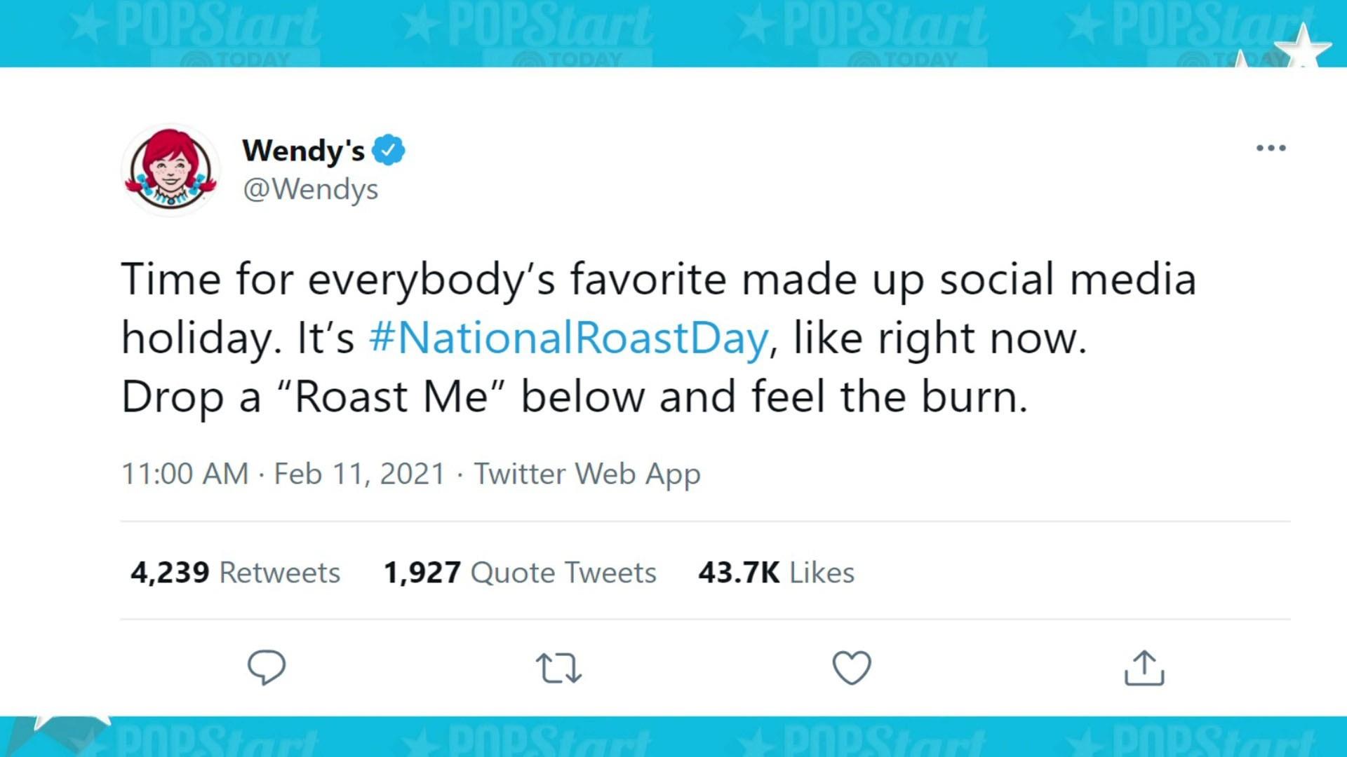 Wendy's Roasts People and Brands in Twitter Thread