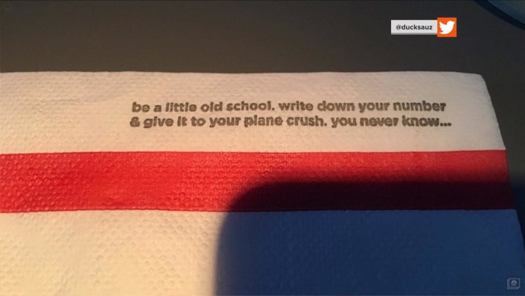 Delta Pulls Napkins Encouraging Passengers To Slip Their Number To