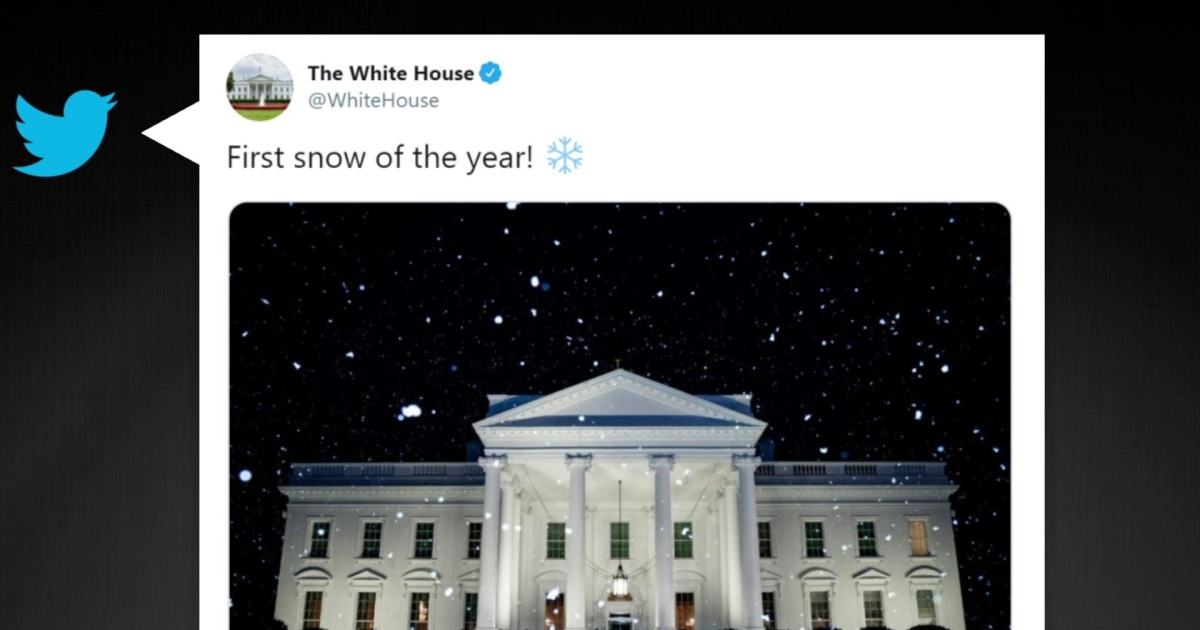 Climate change-denying White House tweets about snow when it's 70 degrees - MSNBC